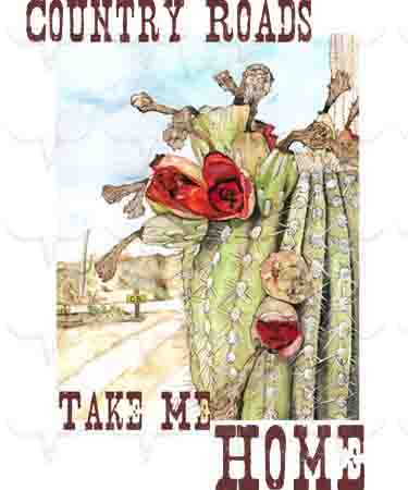 11x14 Prints - Country Roads (with text)