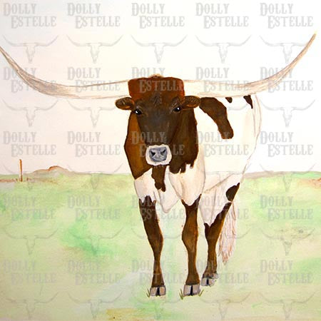 11x14 Prints - Field Longhorn
