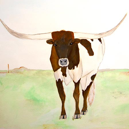 Cutting Board - Field Longhorn