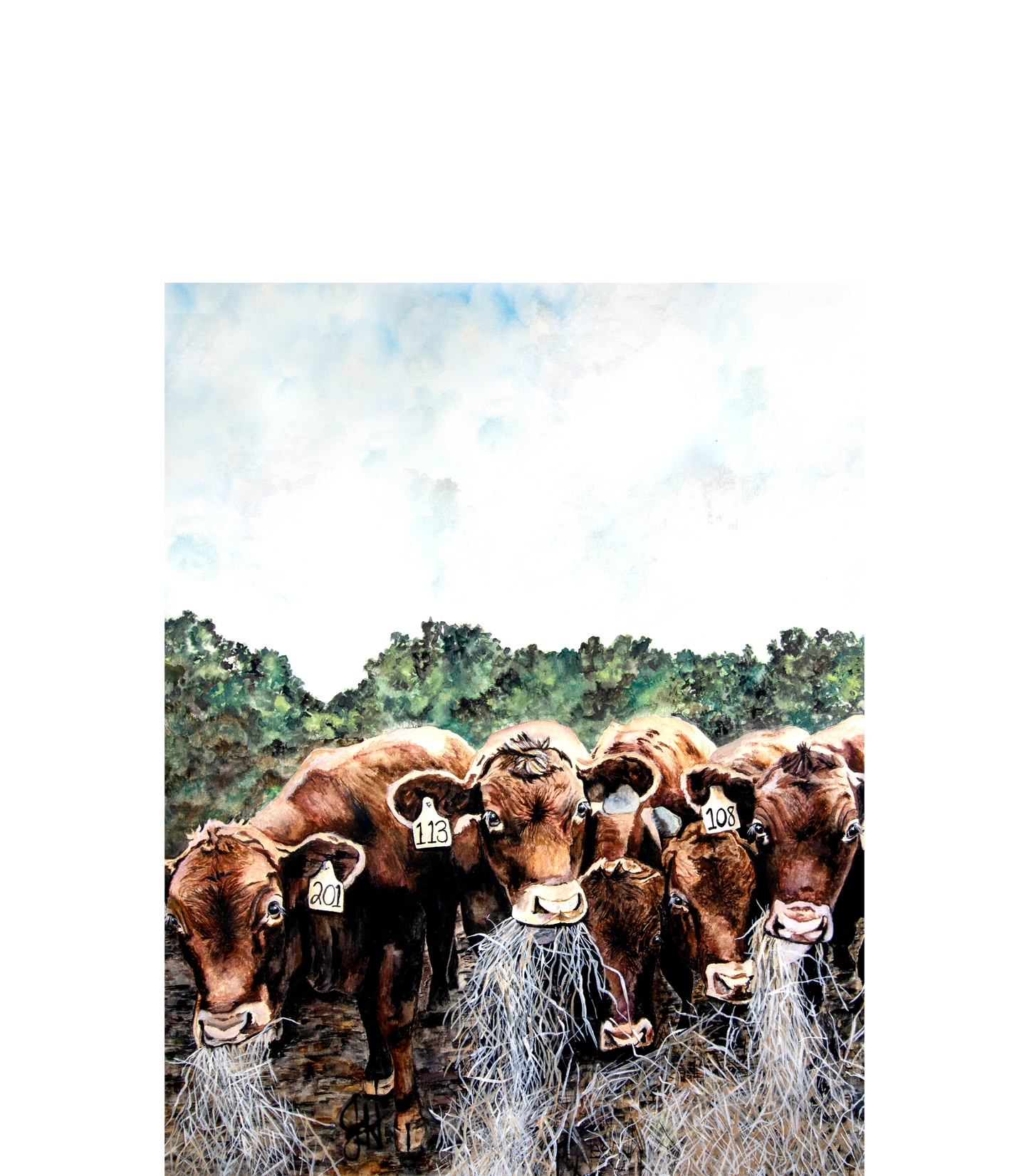 Tea Towel - Happy Hour (no text)