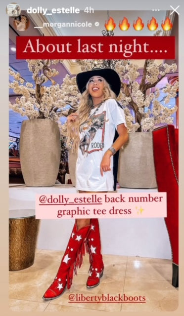 Tuxedo Tee Dress - Wyatt (saddle bronc)