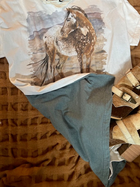 Tuxedo Tee Dress (Canadian) - No Name