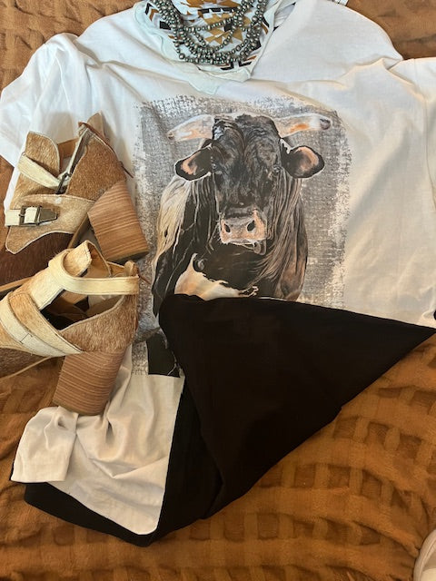 Tuxedo Tee Dress - Bad to the Bone