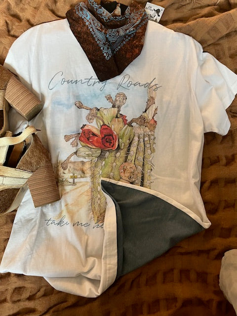 Tuxedo Tee Dress (Canadian) - Country Roads