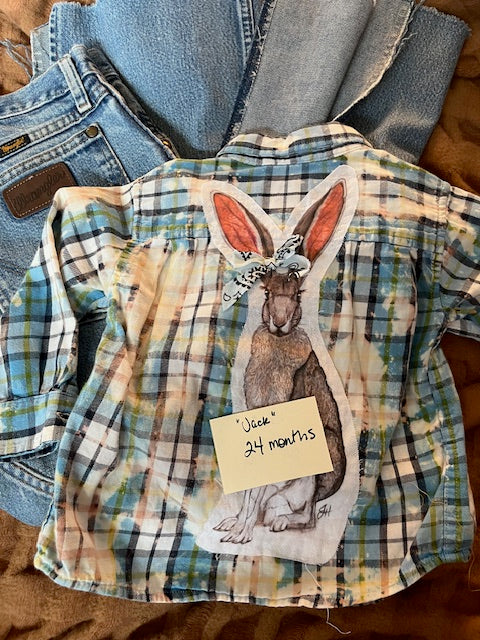 Kids Button Ups - Jack the Jackrabbit (24 months)