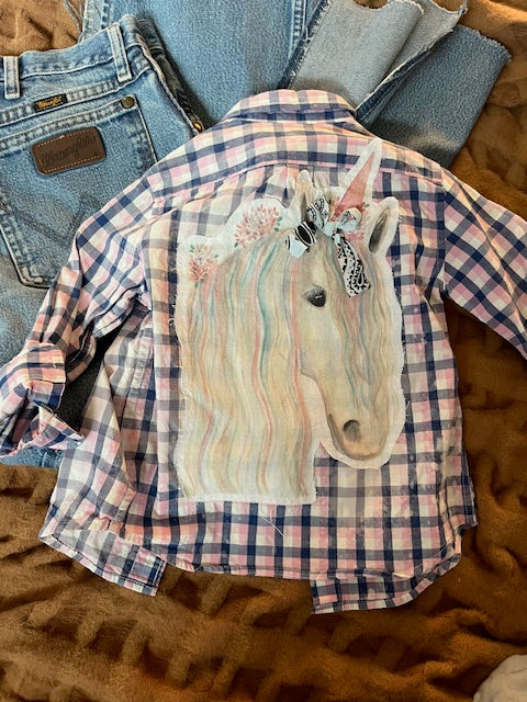 Kids Button Ups - Unicorn (Kids 2T)