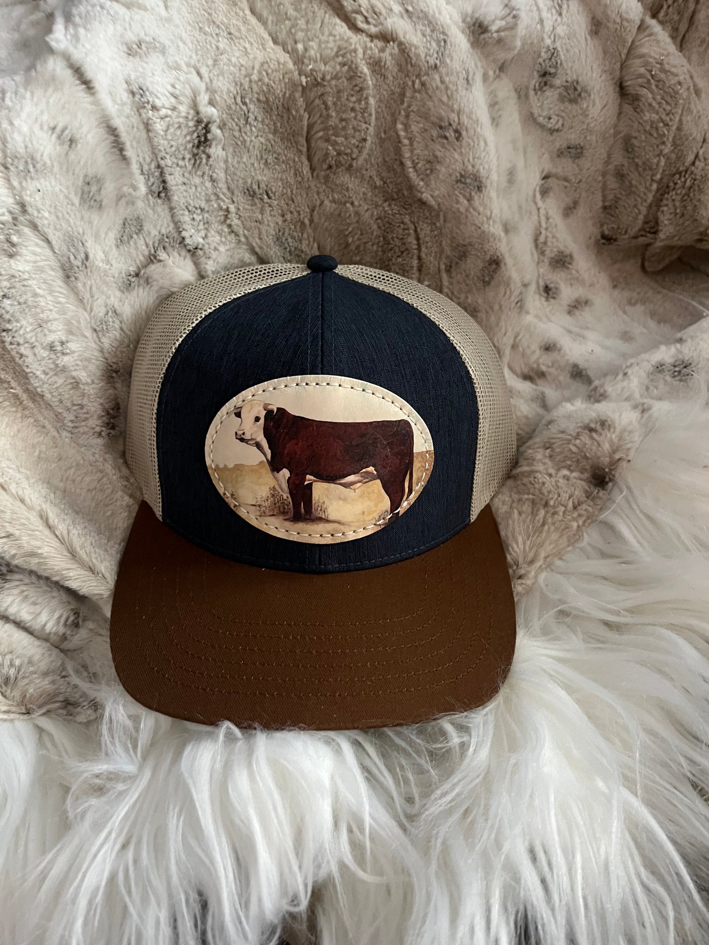 Dolly Estelle Hat - Brown/Blue/White - Yeti