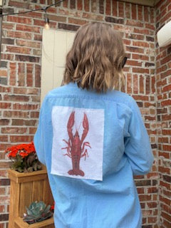 Adult Button Ups - Pinch My Tail (women's medium)