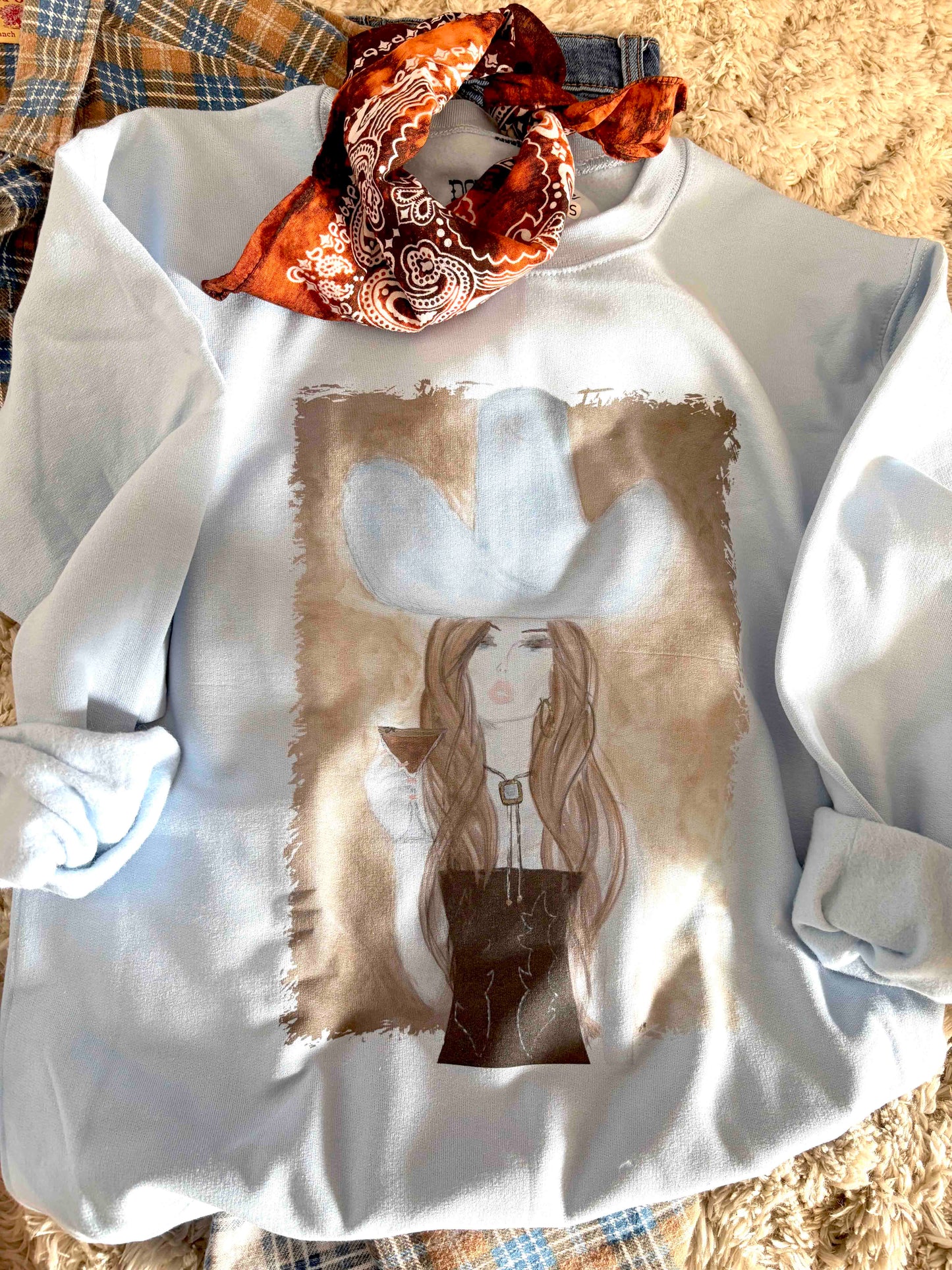 Sweatshirt - Martini Cowgirl