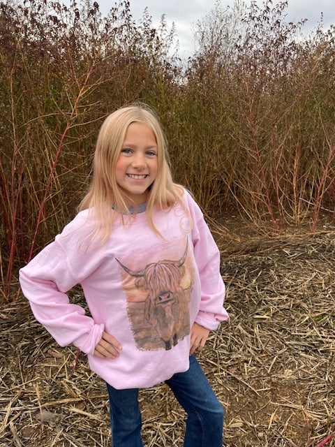 Sweatshirt - Chewy in Pink