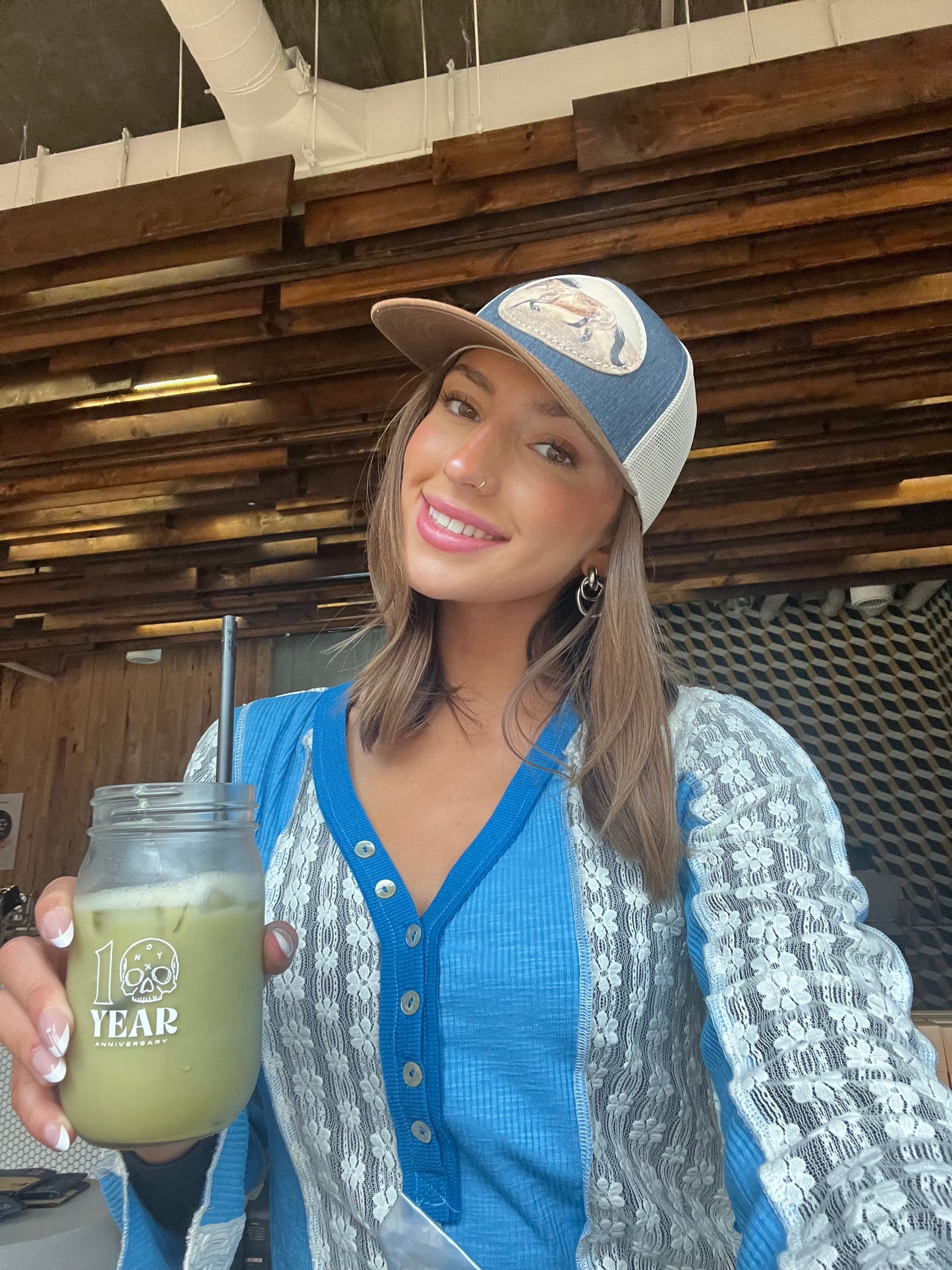 Dolly Estelle Hat - Chambray/White - Desperado