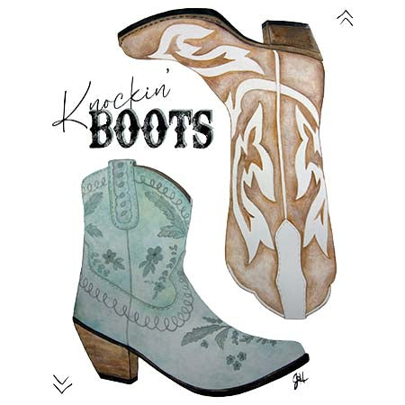 Cutting Board - Knockin Boots