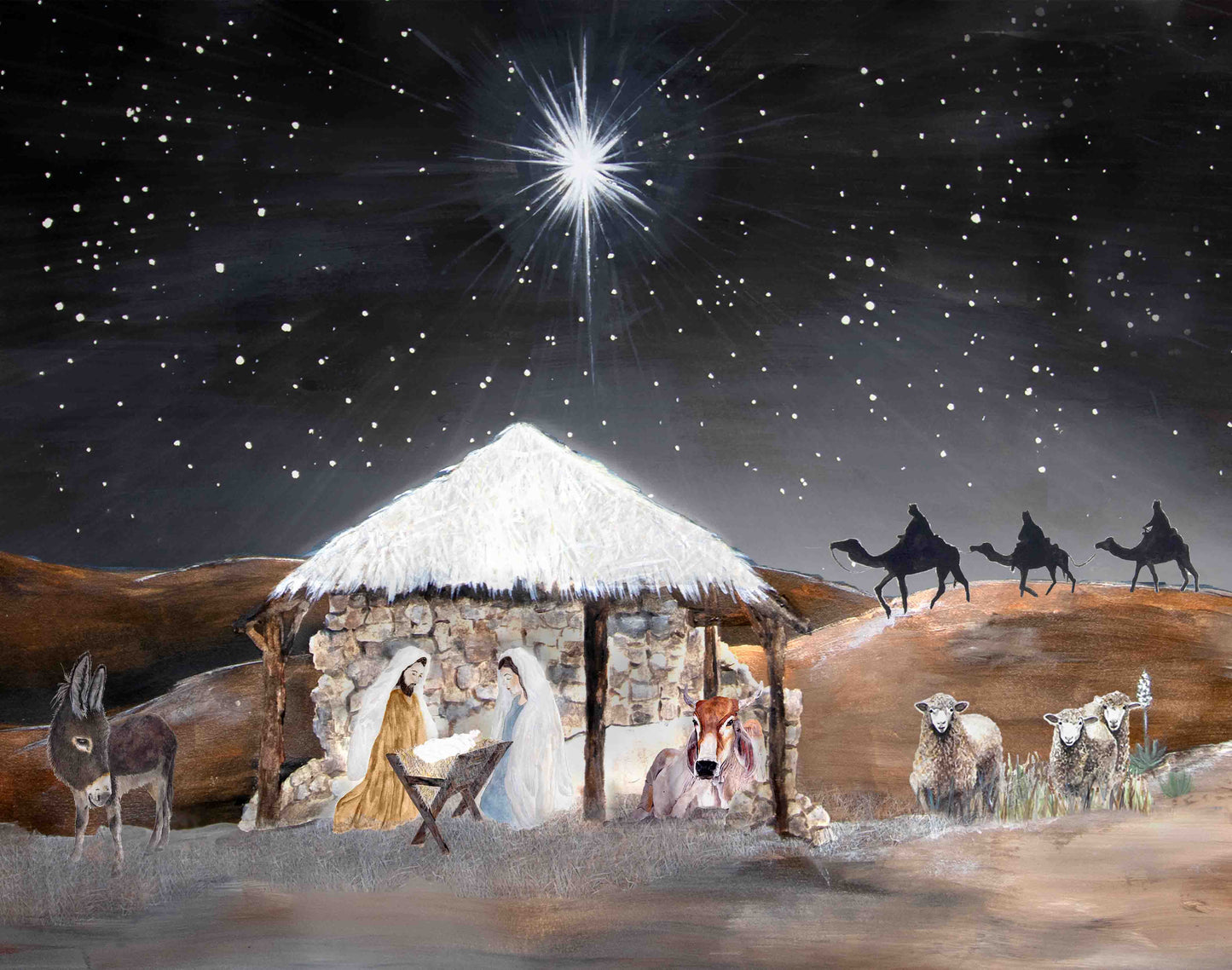 Wall Art - 24x30 (LANDSCAPE) - The Nativity
