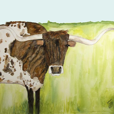 Cutting Board - Tiger Longhorn