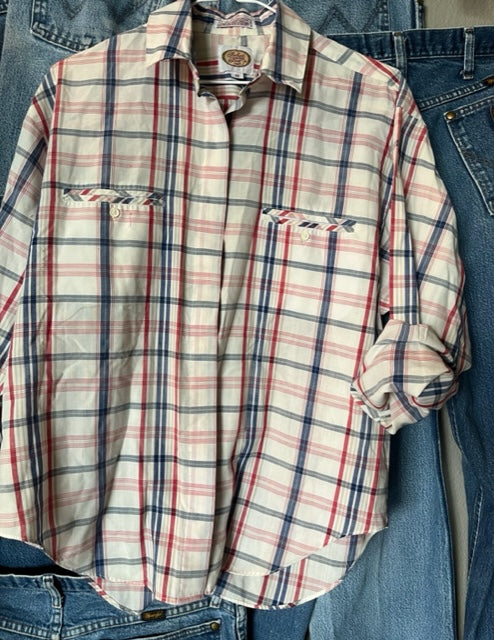 Adult Button Ups - Pardon Foul Language (womens medium)