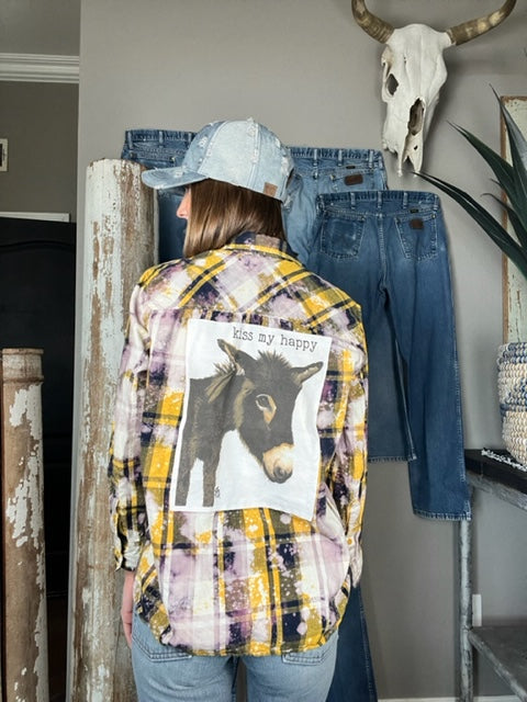 Adult Button Ups - Kiss My Happy (Women's Large)