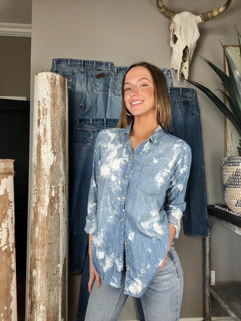 Adult Button Ups - Lily Bob Cactus (Missy medium)