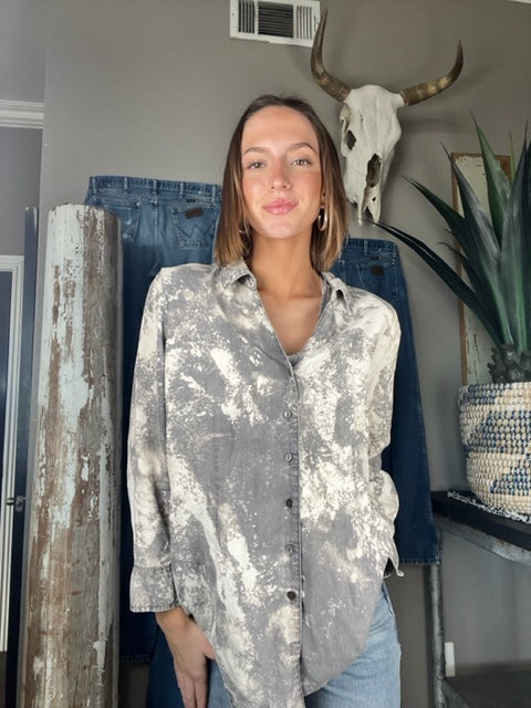 Adult Button Ups - Vanilla Bean (Women's large)