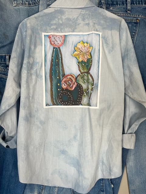 Adult Button Ups - Lily Bob Cactus (Women's Medium)