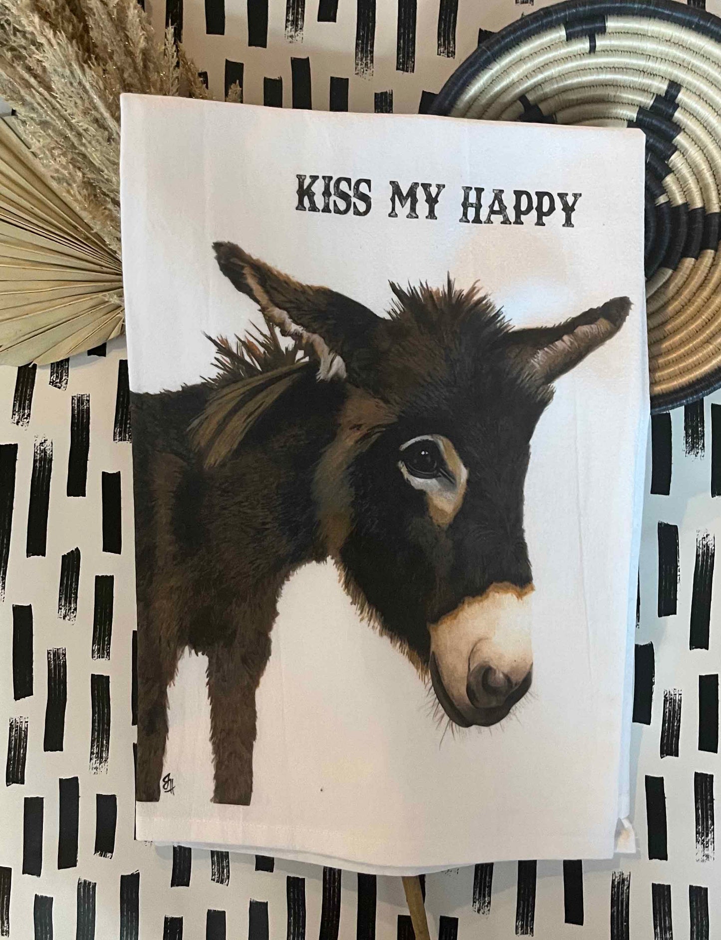 Tea Towel - Kiss My Happy