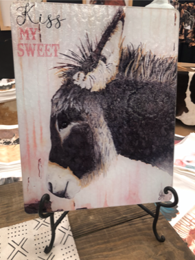 Cutting Board - Kiss My Sweet (with text)