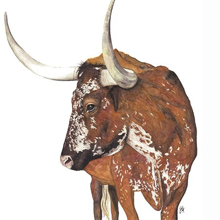 Hat Pin - Rojo Longhorn