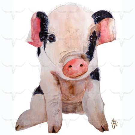 Tea Towel - Dolly pig