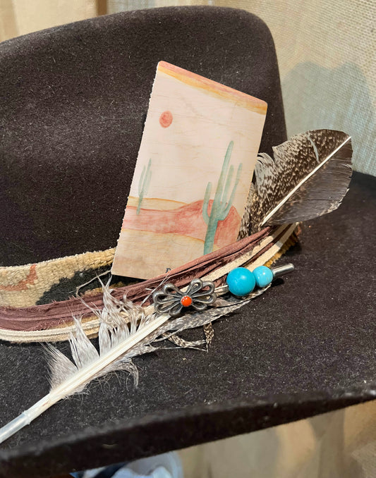 Leather Hat Card - Dolly's Desert