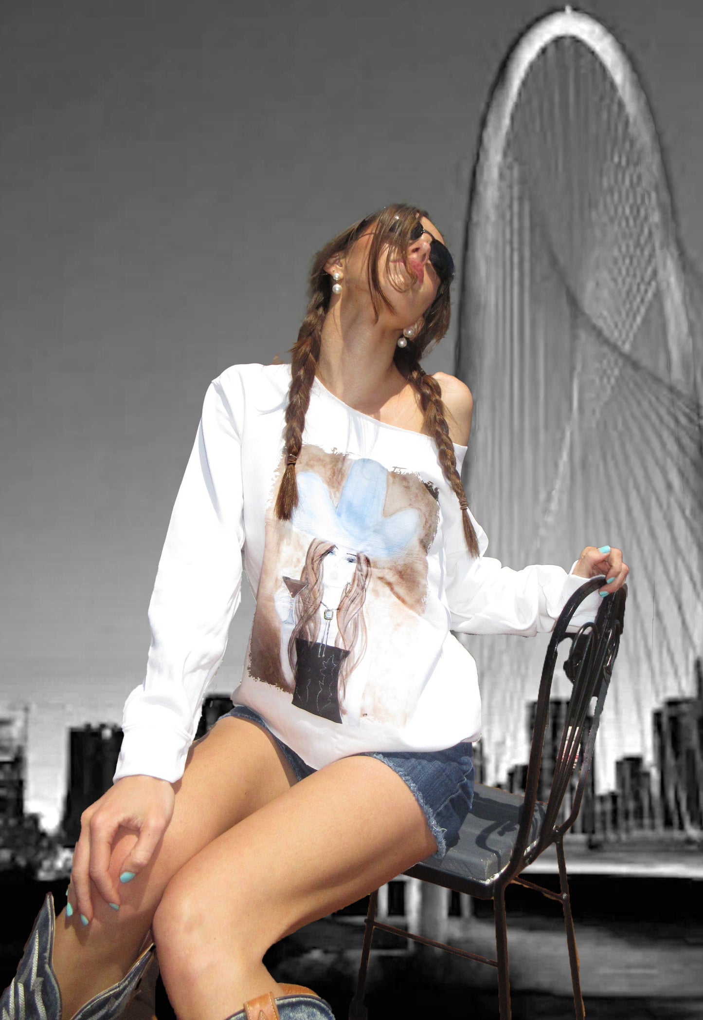 Sweatshirt - Martini Cowgirl