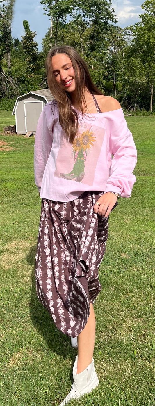 Sweatshirt - Flowers ta Boot