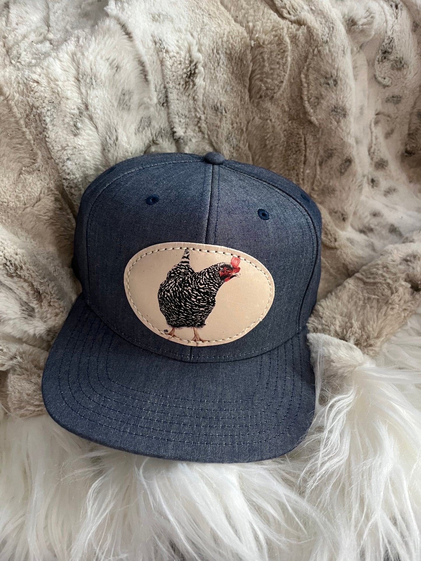 Dolly Estelle Hat - Chambray (blue with a hint of greay) - Pepper Chicken