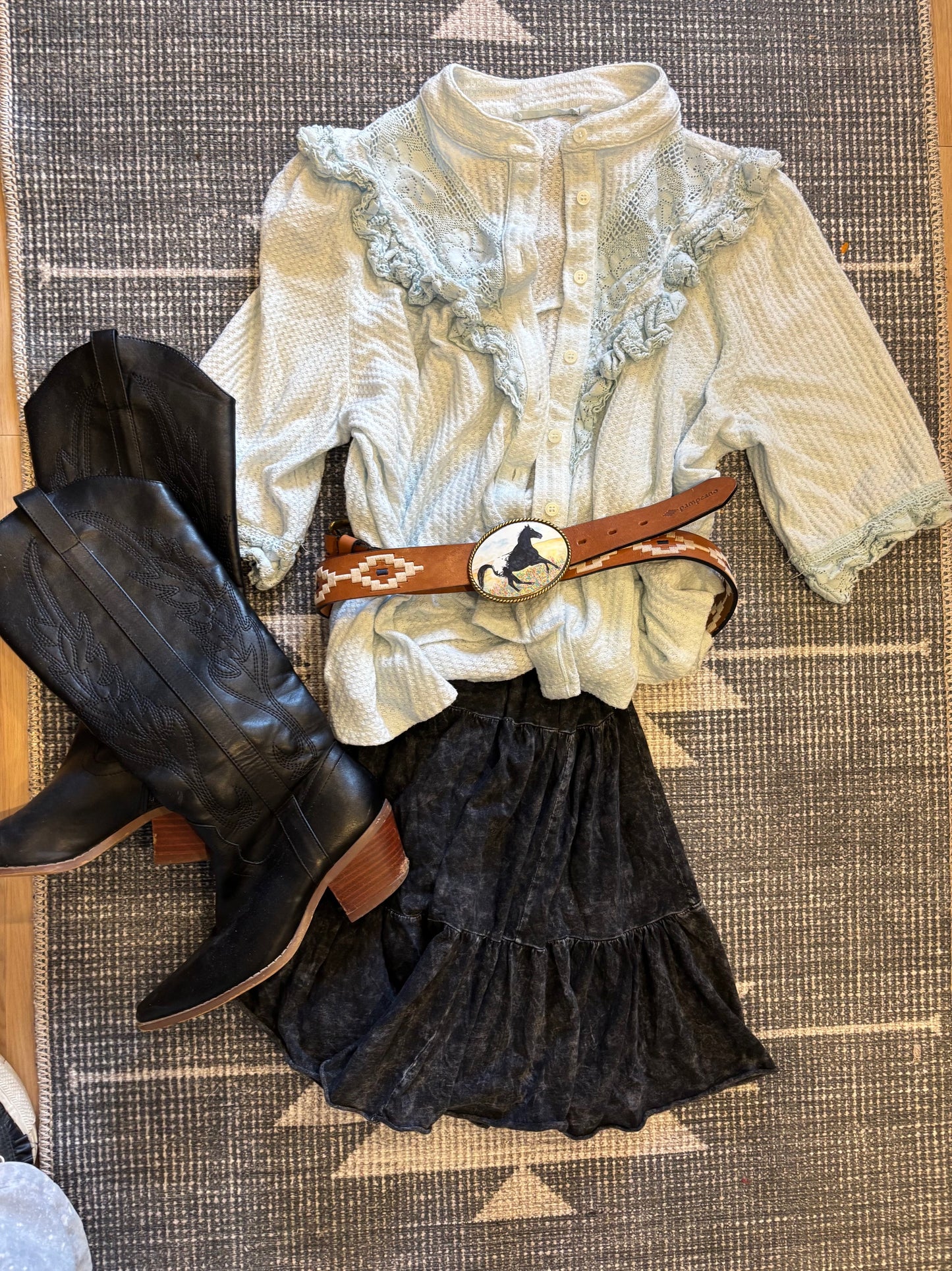 Belt Buckle - Wildflower