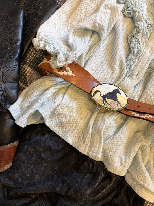 Belt Buckle - Wildflower