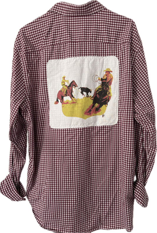 Adult Button Ups - Team Ropin retro (XL)
