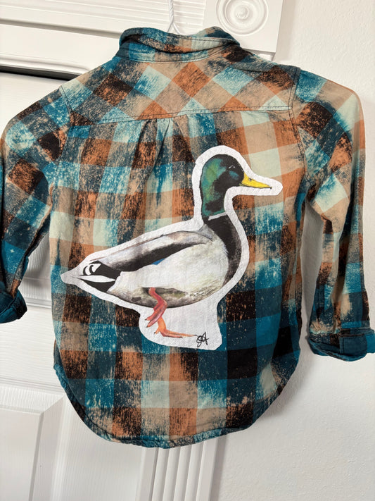 Kids Button Ups - Duck Tape (kids 4/5)