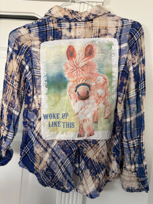 Kids Button Ups - Woke Up Like This (kids 8/10)