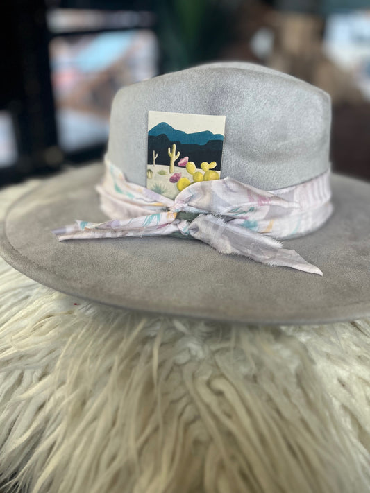 Leather Hat Card - Arizona Desert