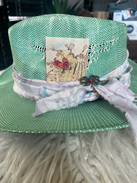Leather Hat Card - Country Roads