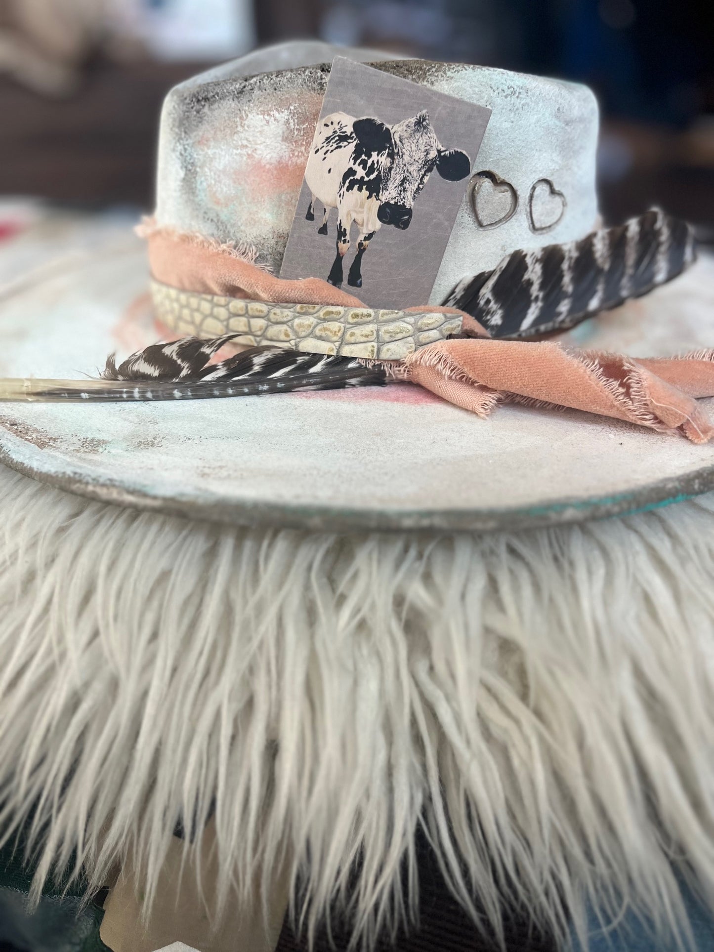 Leather Hat Card - Bonnie