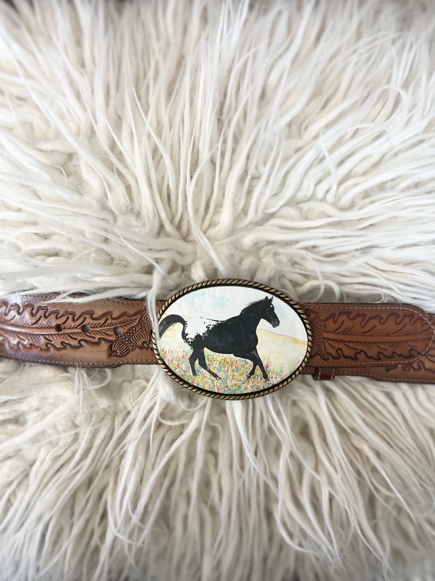 Belt Buckle - Wildflower