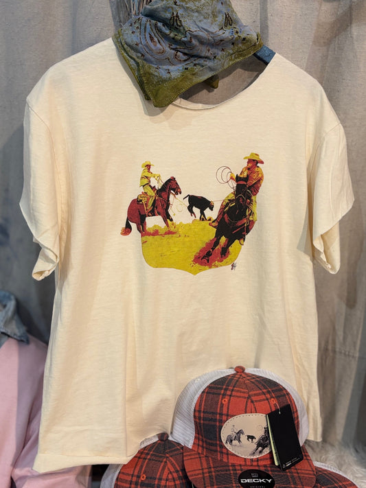 Team Ropin' retro - Tees