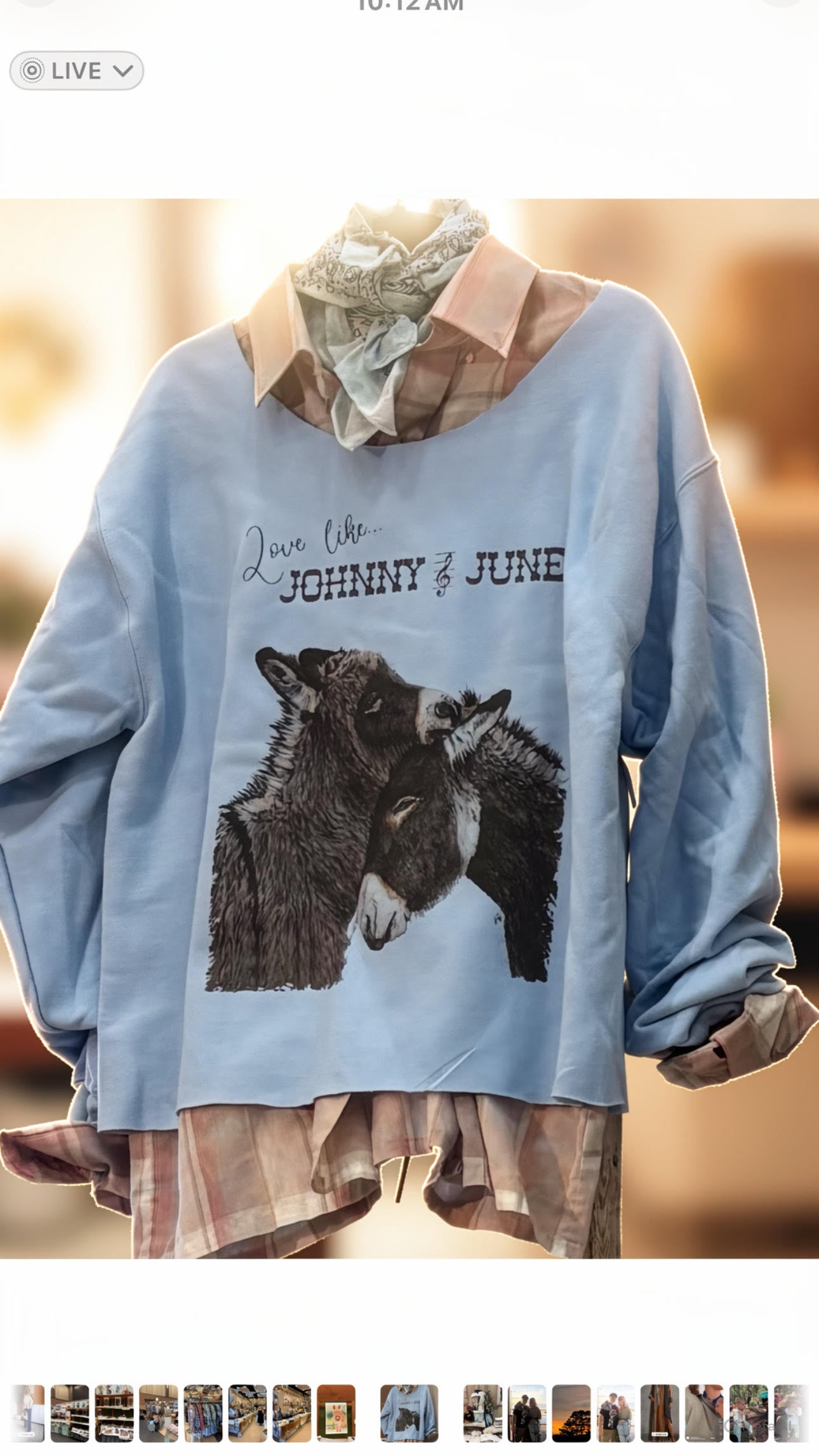 Sweatshirt - Johnny and June (love like)