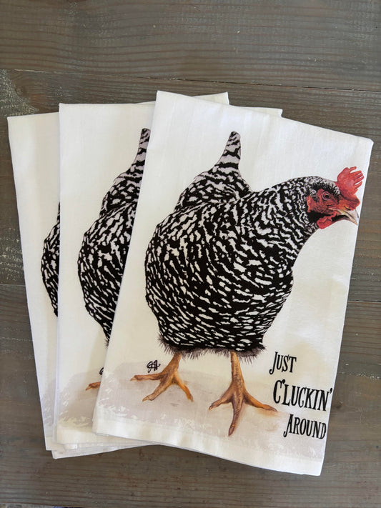 Tea Towel - Pepper (just cluckin' around)