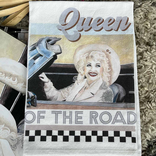 Tea Towel - Dolly Queen of the Road