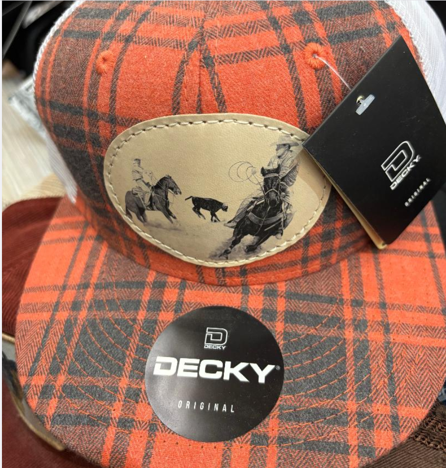 Dolly Estelle Hat - Team Ropin Decky plaid
