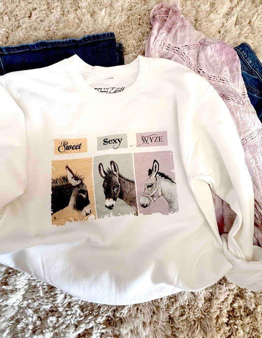 Sweatshirt - Sweet Sexy Wyze (donkeys)