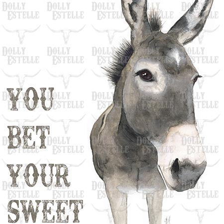 Tea Towel - You Bet Your Sweet (with text)