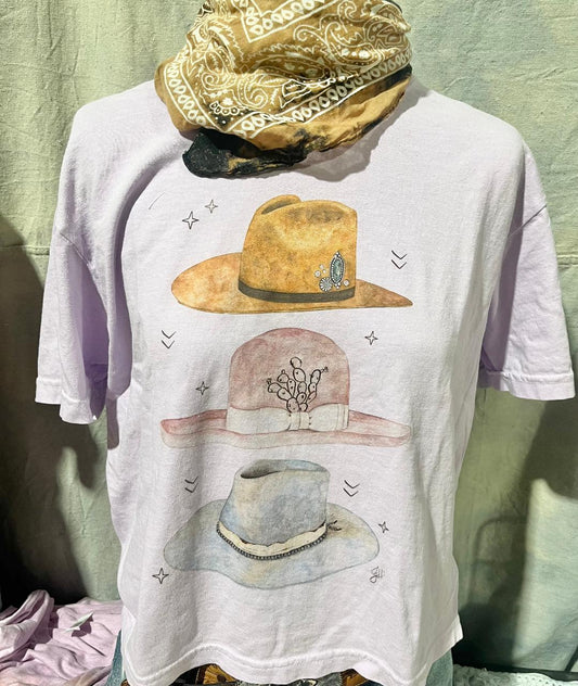 Hats in Lilac - Tees
