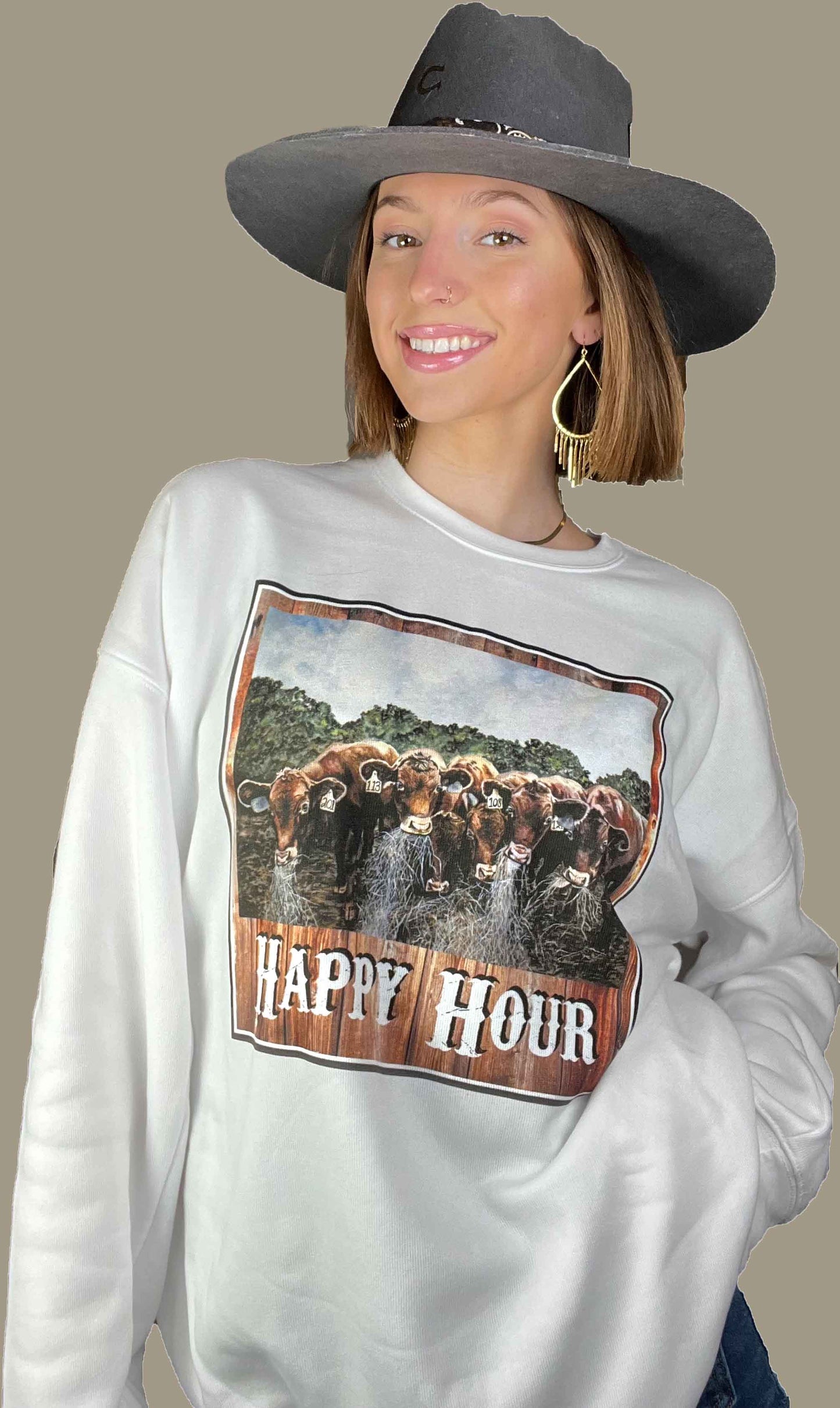 Sweatshirt - Happy Hour (with text)