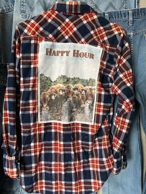 Adult Button Ups - Happy Hour (womens small/medium)